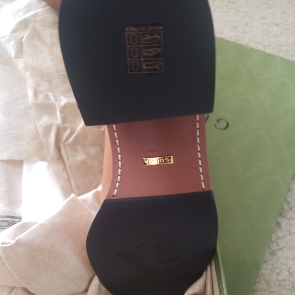 Authentic Gucci Nappa Leather Shearling Trim Knee Boots - Picture 8 of 9